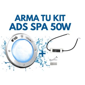 Kit Lámpara Sumergible ADS SPA 50W. Color Fijo