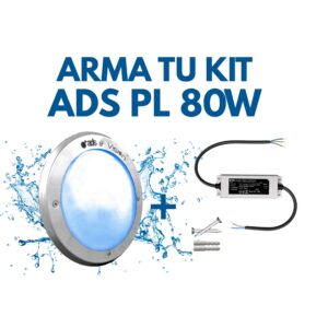 Kit Lámpara Sumergible ADS PL 80W 27cm. Color Fijo