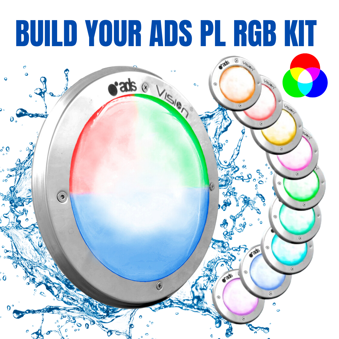 Kit Lámpara Sumergible ADS PL RGB 80W 27cm. Multicolor
