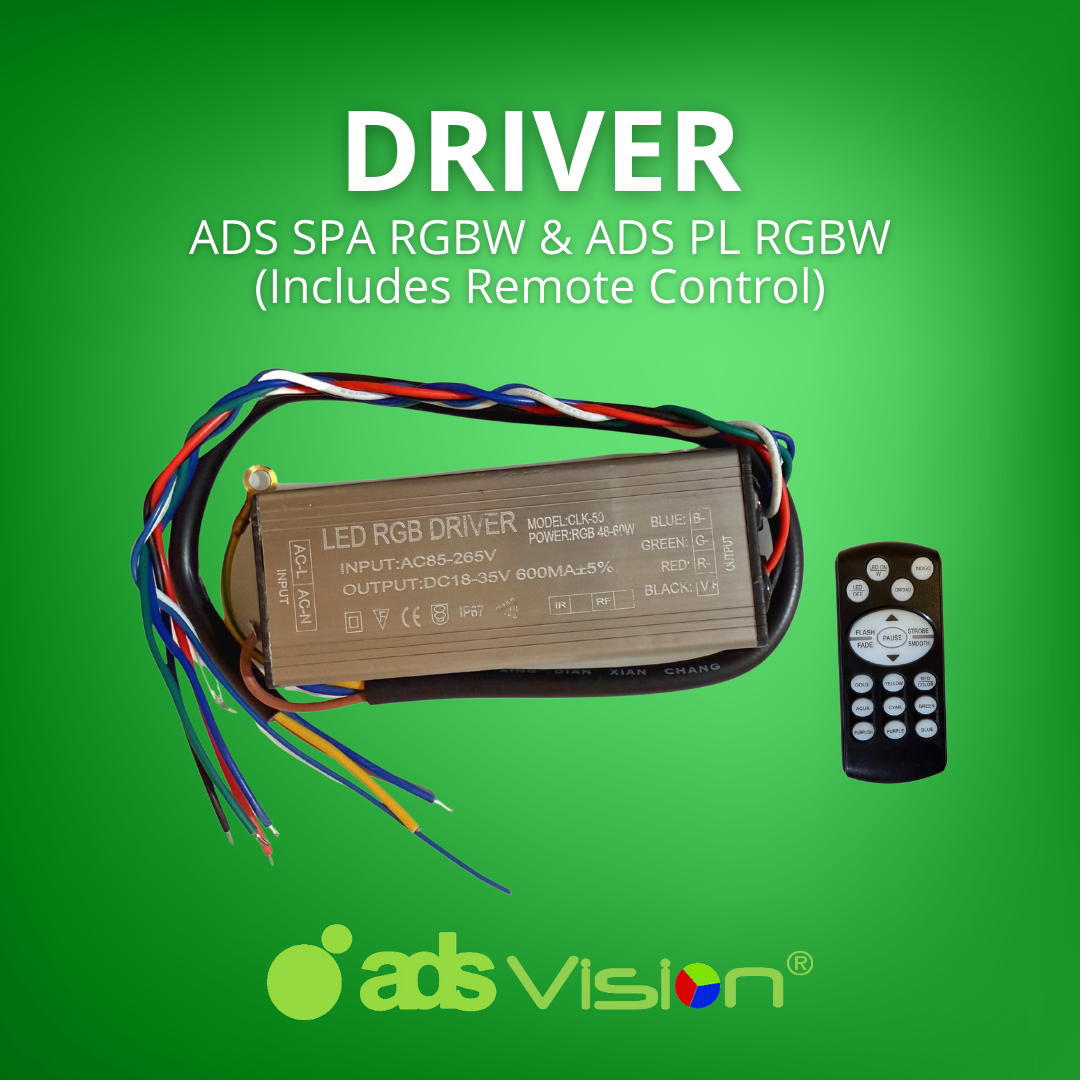 Transformador ADS SPA RGBW y ADS PL RGBW (Incluye control remoto)